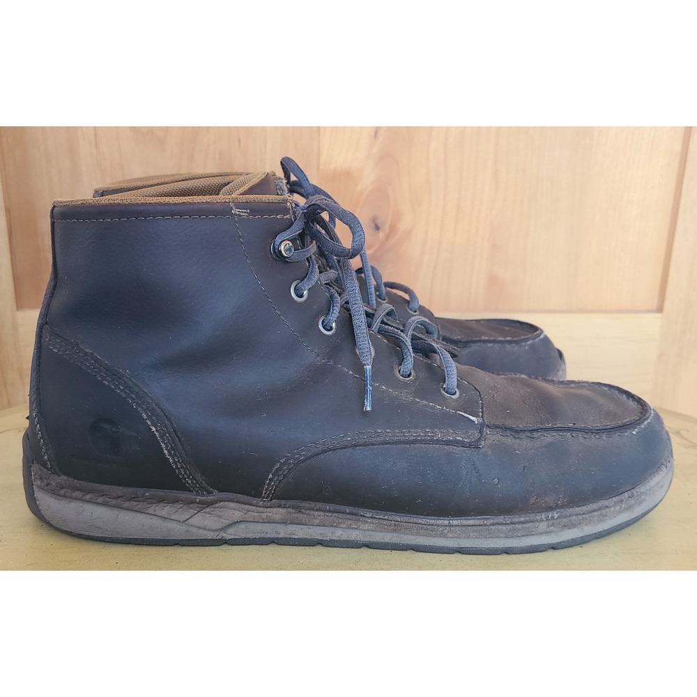 Carhartt US 14 Chukka 4" Moc Toe Leather‎ Work Soft Toe Work Boot Brown CMX4023
